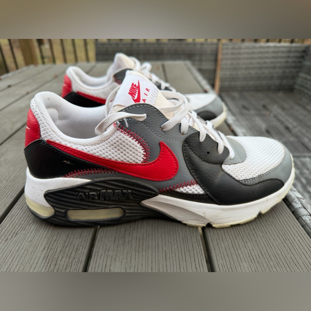 Nike Air Max with Red, Black, and White Accents